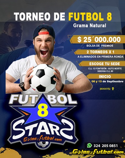 TORNEO DE FUTBOL 8 POR INICIAR 2026
