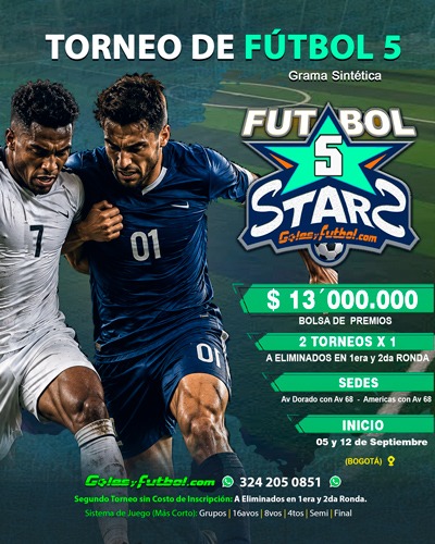 TORNEO DE FUTBOL 5 POR INICIAR